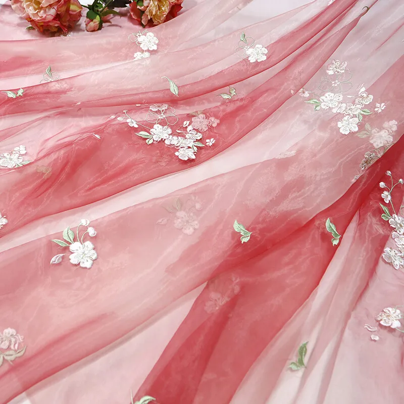 1m Flower Pear Blossoms Cloth  - огляд і ціна Sewing Batik Fabric