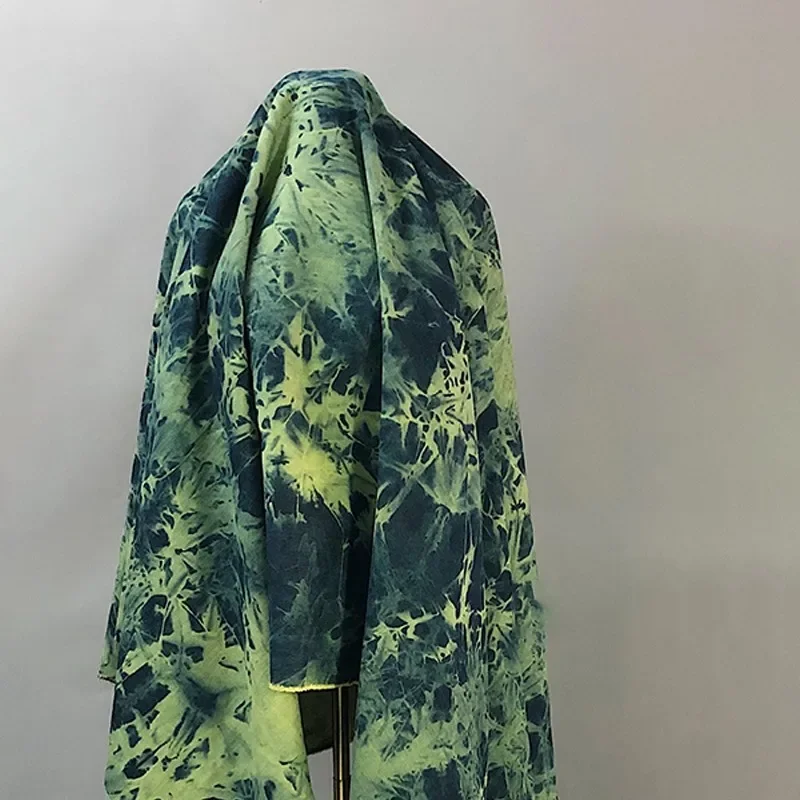 50X170CM Washed Tie-Dyed Denim - огляд і ціна Sewing Batik Fabric