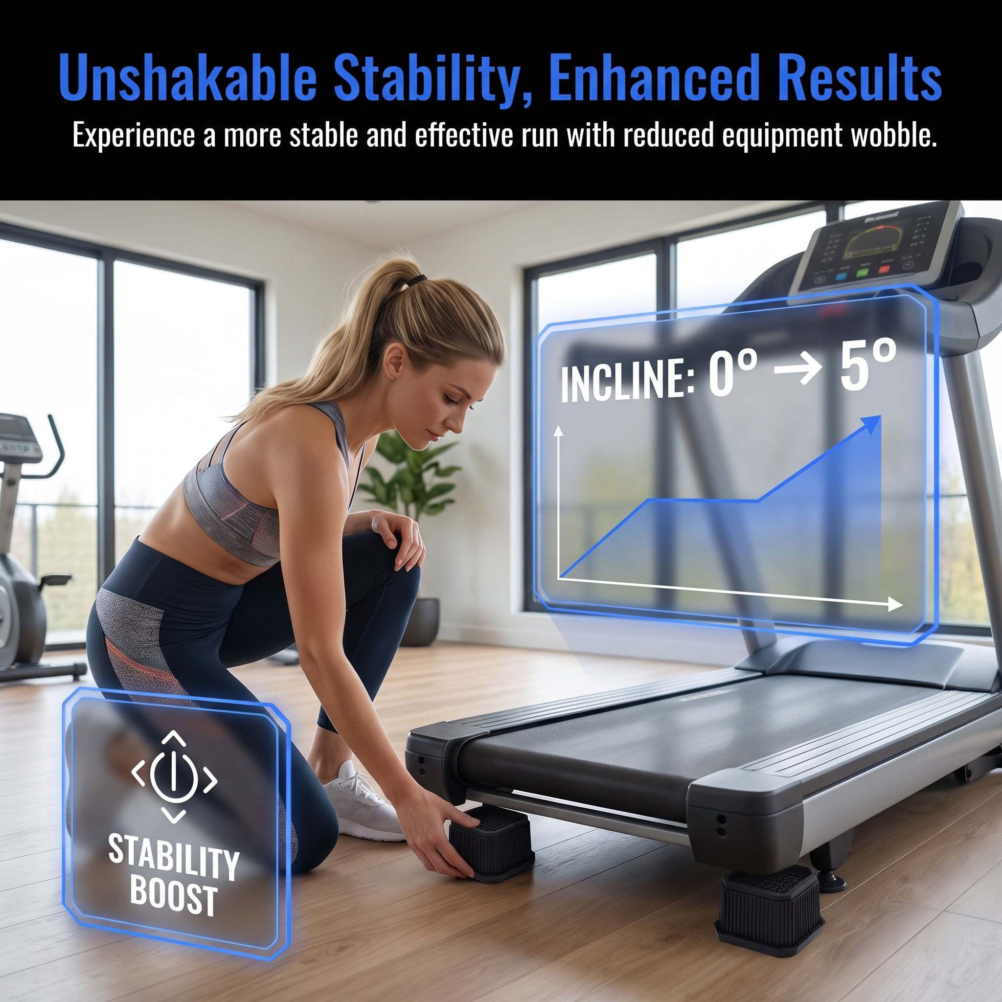 4pcs Treadmill Incline Riser B - огляд і ціна Gripper Foot Walking